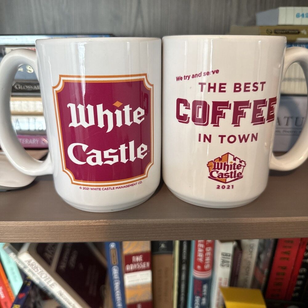 White Castle 2021 Coffee Mug The Best Coffee In Town - Set Of 2 White Ceramic